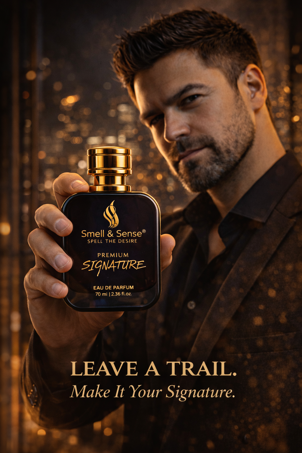 Luxury lifestyle men perfume Smell & Sense Signature best fragrance for office meeting date night long lasting