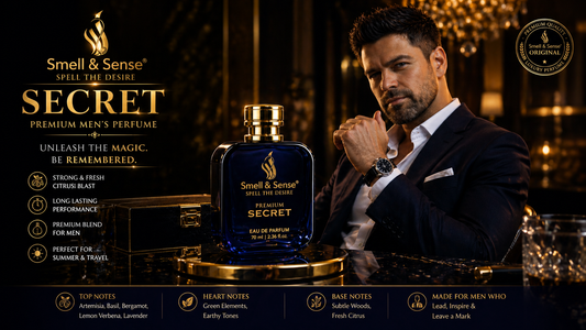 Secret Best long lasting fresh perfume for men in India by Smell & Sense