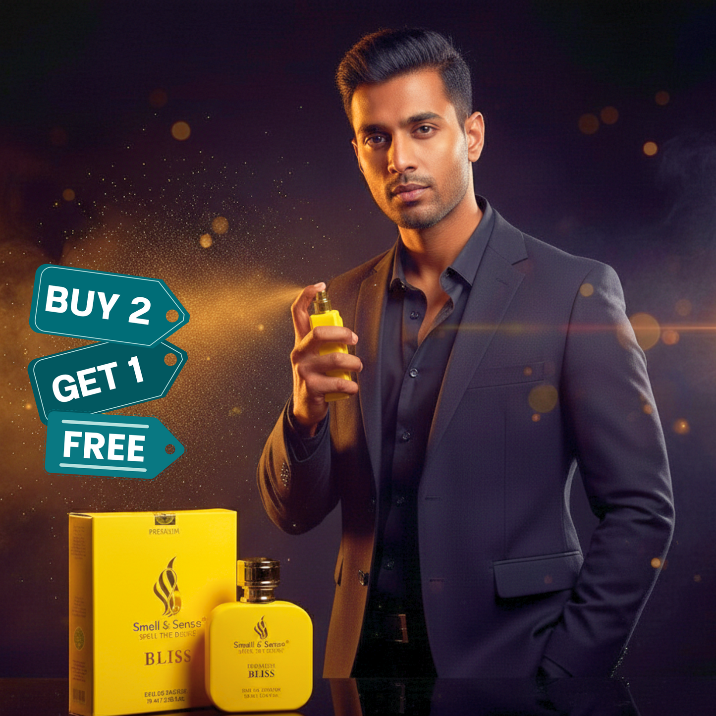 Bliss unisex fragrance by Smell & Sense – smooth and light premium scent with 
