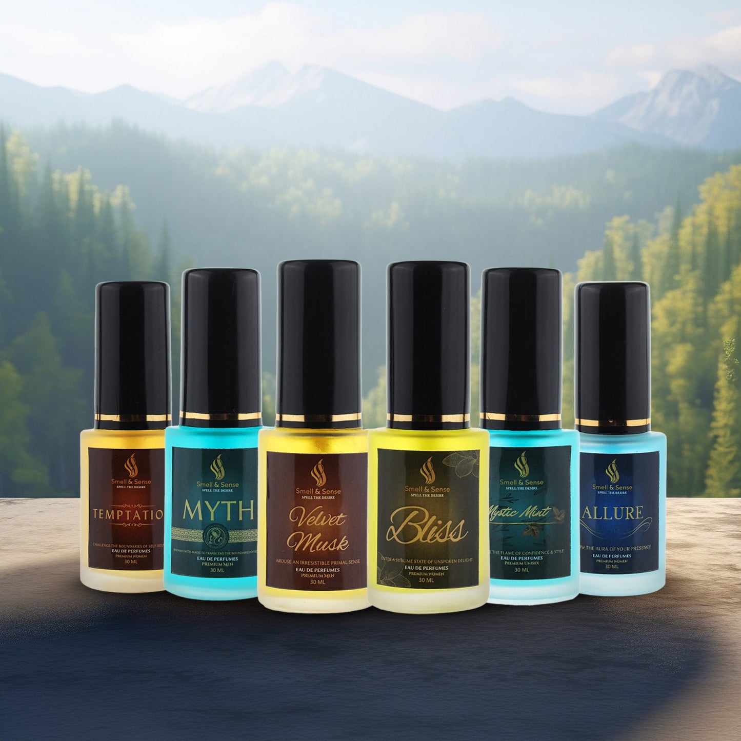 30 ML Combo Pack of 6 - Temptation | Myth | Velvet Musk | Bliss | Mystic Mint | Allure