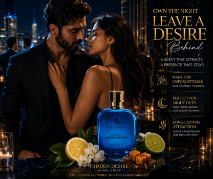 Hidden Desire luxury perfume by Smell & Sense best for date night party bold seductive fragrance