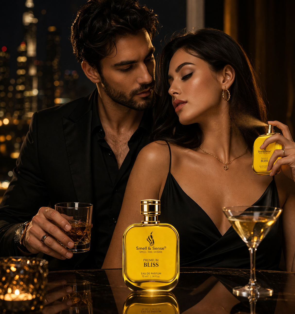 Luxury unisex perfume Bliss by Smell & Sense perfect for date night party and daily signature scent
