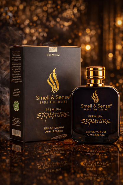 Best perfume for men with luxury packaging Smell & Sense Signature long lasting premium fragrance for gifting