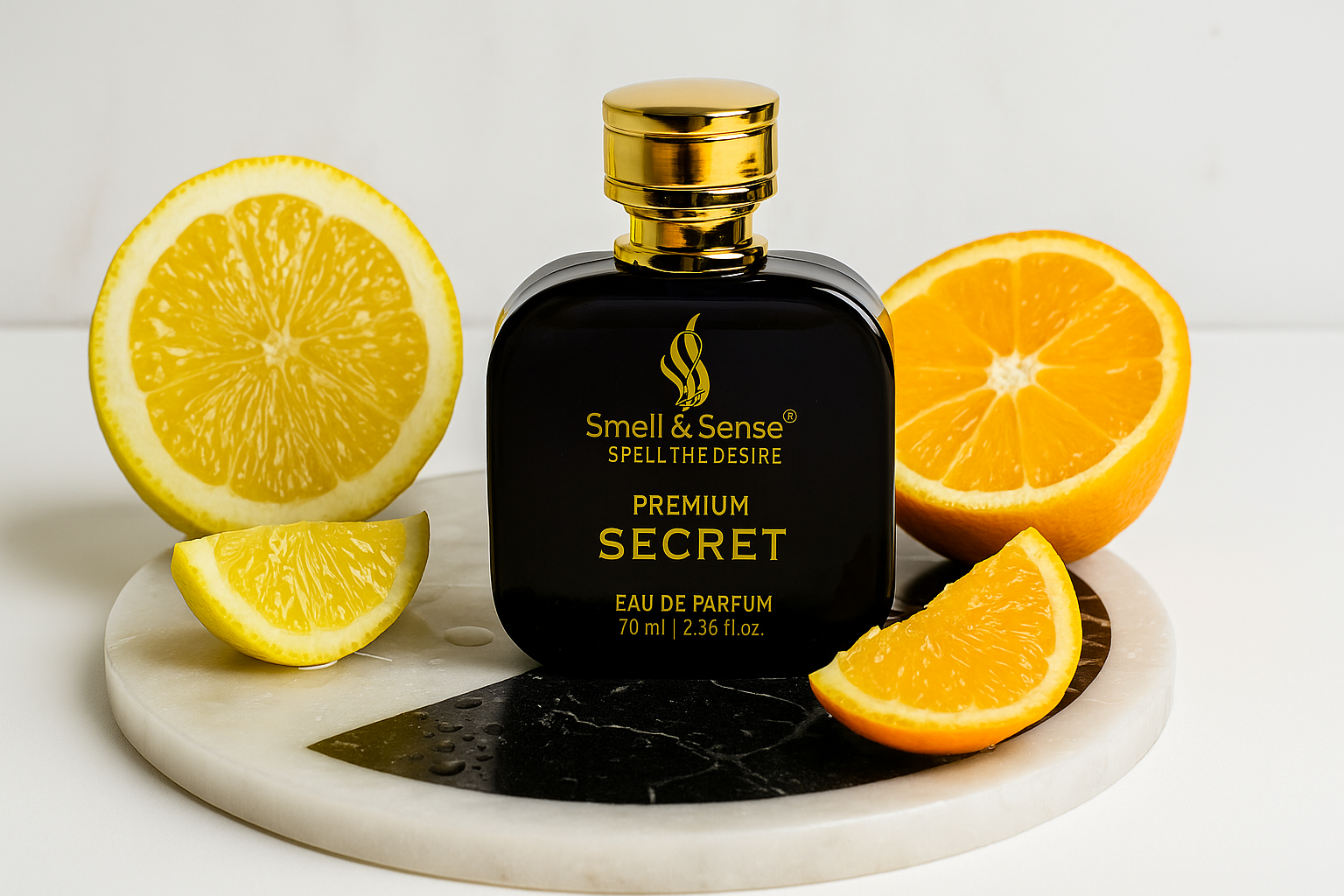 Secret Smell & Sense citrus men perfume with strong masculine fragrance and long lasting freshness
