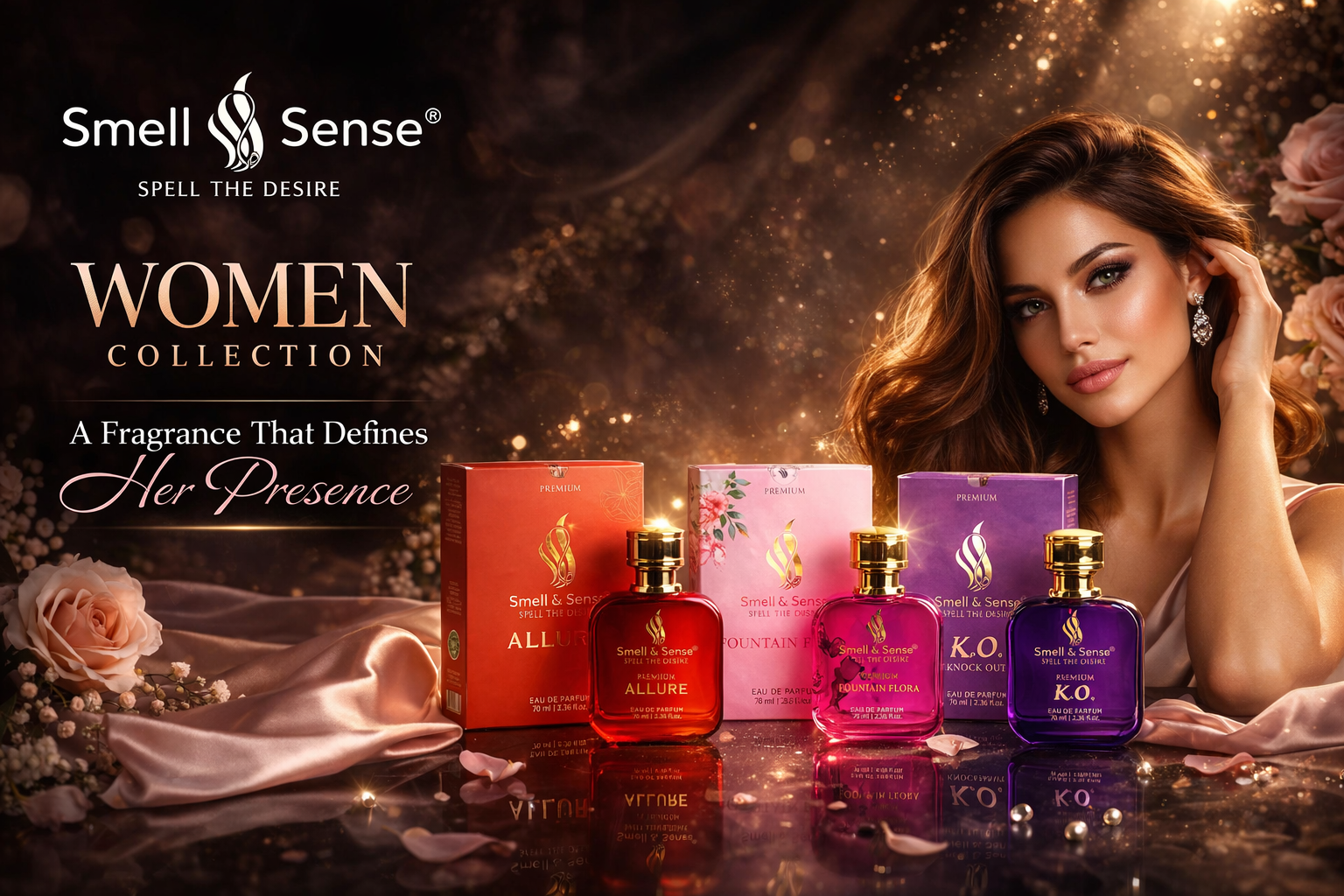 Luxury unisex perfume set for men and women with strong and long lasting fragrance by Smell and Sense