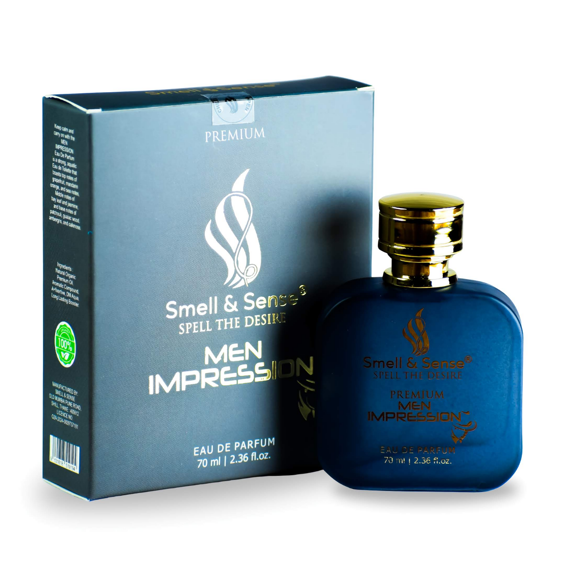 Men Impression – A Woody Aquatic Fragrance for Men – Smell And Sense