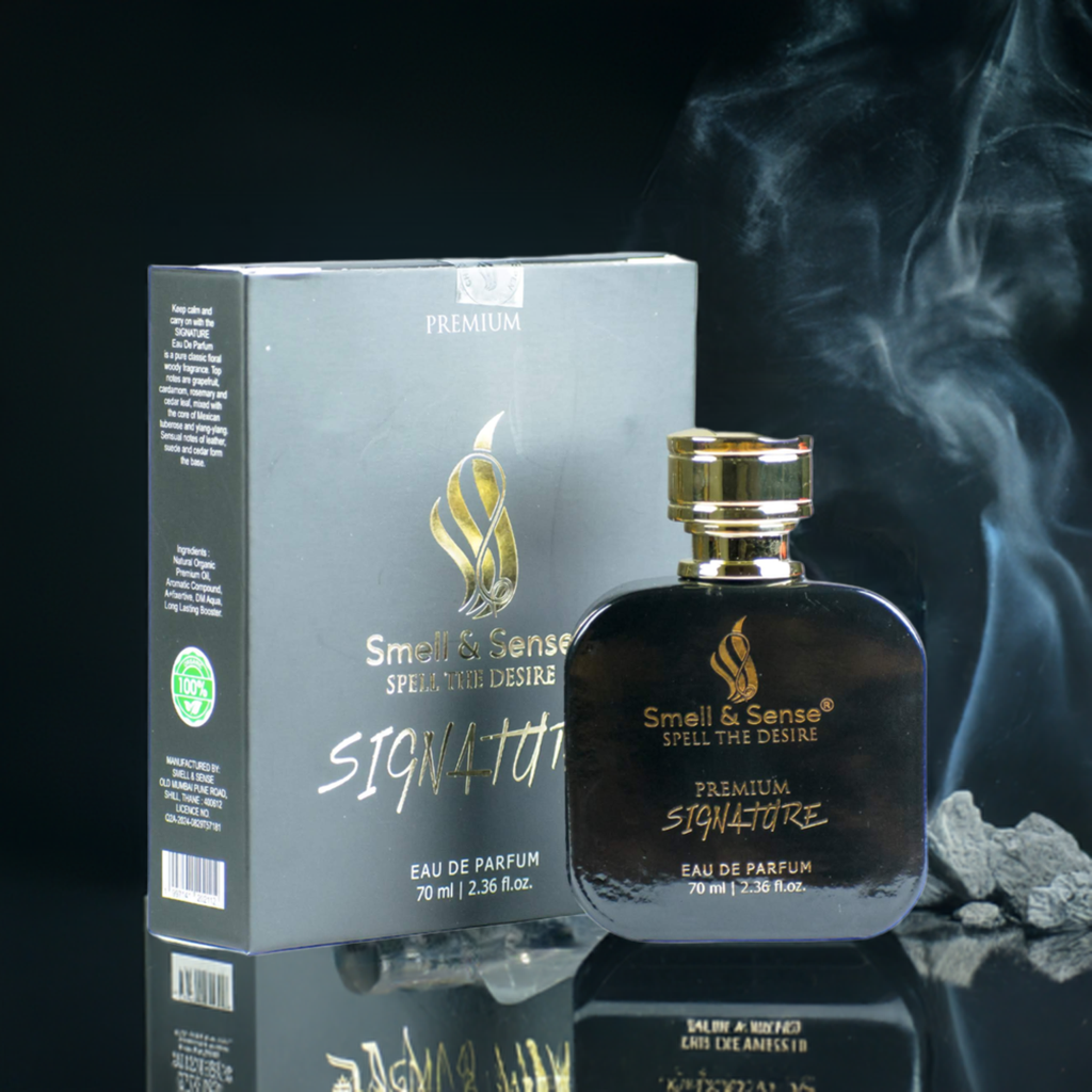 "Signature fragrance by Smell & Sense – a classic unisex floral and woody scent with 
tuberose, leather, and cedar notes.